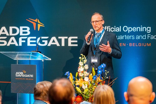 Gert Taeymans ADB Safegate opening new Global Headquarters