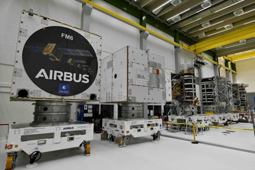 Galileo Second Generation (G2) satellites in Airbus cleanroom, Friedrichshafen, Germany  - Copyright ESA -