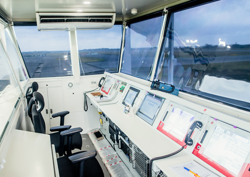 The mobile nature of the equipment, designed and manufactured by DF Núcleo, allows it to be used at airports in seven Central African countries