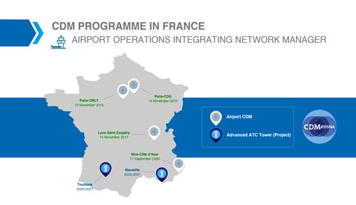 Map CDM at French Airports