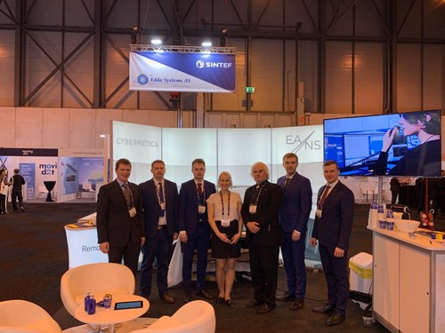 EANS Estonian Air Navigation Services/EANS and Cybernetica representatives at World ATM Congress 