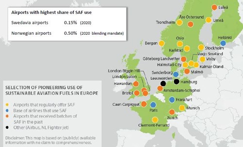 EUROCONTROL Data Snapshot on regulation and focused logistics unlocking the availability of sustainable aviation fuels (SAF)