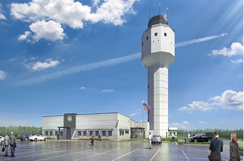 New Air Traffic Control Tower and Terminal Radar Approach Control (TRACON) at Piedmont Triad International Airport (GSO) in Greensboro, N.C.