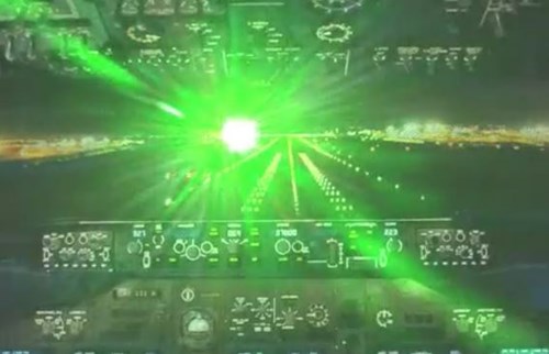 Laser Strikes Increase Even with Fewer Planes Flying
