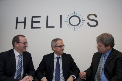 Left to right: Nick McFarlane (Managing Director, Helios), Cédric Barbier (CEO, Egis Avia), Mike Shorthose (Chairman, Helios)
