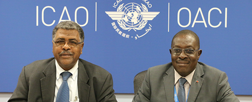 Sudan’s Director General of Civil Aviation, Mr. Ahmed Satti Abdelrahman Bajouri, and South Sudan’s Acting Civil Aviation Chief Executive Officer, David Subek Dada