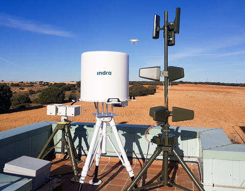 Indra's ARMS system consists of a radar and infrared cameras that perform detection and identification tasks