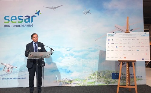 Indra’s CEO, Ignacio Mataix, represents the European industry at the SESAR 3 launch and advocates for the digitalisation and sustainability of the air traffic