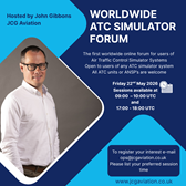 JCG Aviation host Worldwide ATC Simulator Forum 22 May