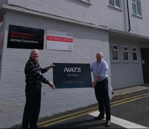 Pictured L-R: Paul Waite, St Athan Transition Manager. Trevor Stone, Air traffic support specialist, and Malcolm Bradbury, air traffic controller.