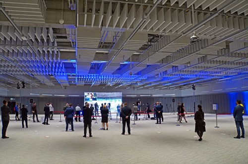 Deputy Minister of Foreign Affairs Szymon Szynkowski aka Sęk, accompanied by the president of CPK company Mikołaj Wild and the president of PANSA Janusz Janiszewski, visited the new facility in the vicinity of the Poznań-Ławica Airport.