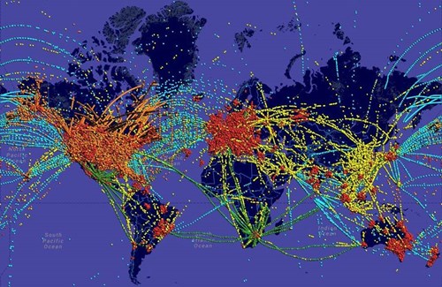 Rockwell Collins Flight Tracking Solution Map