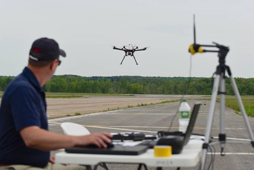 A pilot launches his drone on a planned maneuver at New York’s FAANASA UAS test site. Credit NASA Ames, NUAIR Alliance  Eric Miller